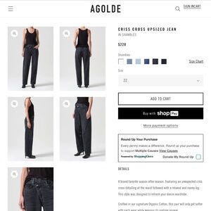 CRISS CROSS UPSIZED JEAN Sz 29